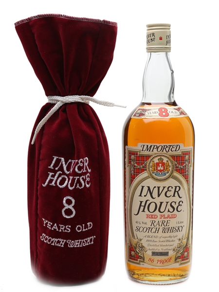 Inver House 8 Year Old Red Plaid Bottled 1980s 100cl / 43%