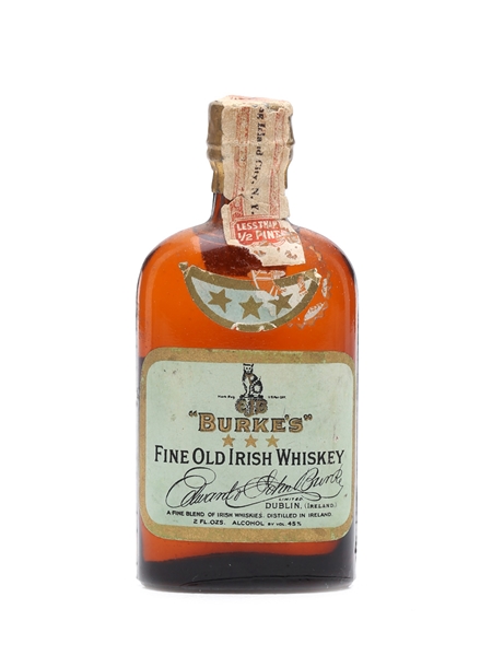 Burke's 3 Star Blended Irish Whiskey Miniature 