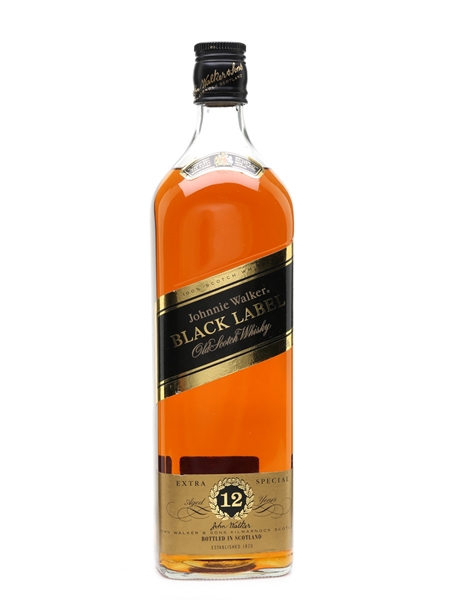 Johnnie Walker Black Label 12 Year Old Bottled 1980s 100cl / 43%