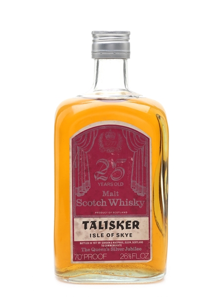 Talisker 25 Year Old Silver Jubilee Bottled 1977 - Gordon & MacPhail 75.7cl / 40%