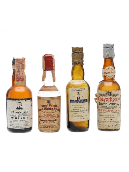 4 x Blended Scotch Whisky Miniatures 