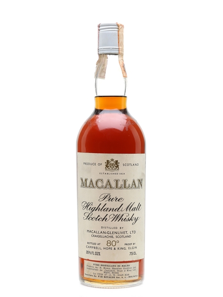 Macallan - Campbell, Hope & King Bottled 1970s 75cl / 46%