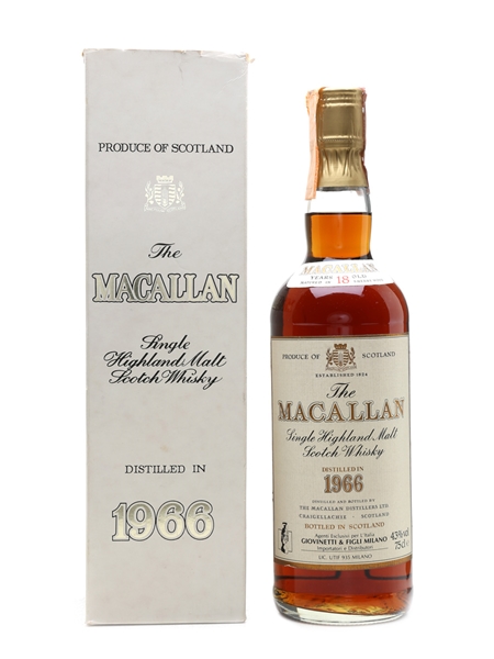 Macallan 1966 18 Year Old - Giovinetti 75cl / 43%