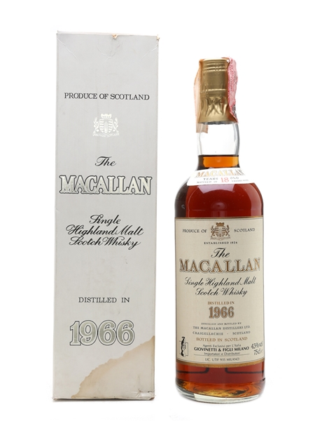 Macallan 1966 18 Year Old - Giovinetti 75cl / 43%