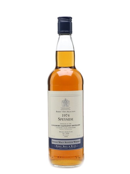 Longmorn Glenlivet 1974 Bottled 1999 - Berry Bros & Rudd 70cl / 43%