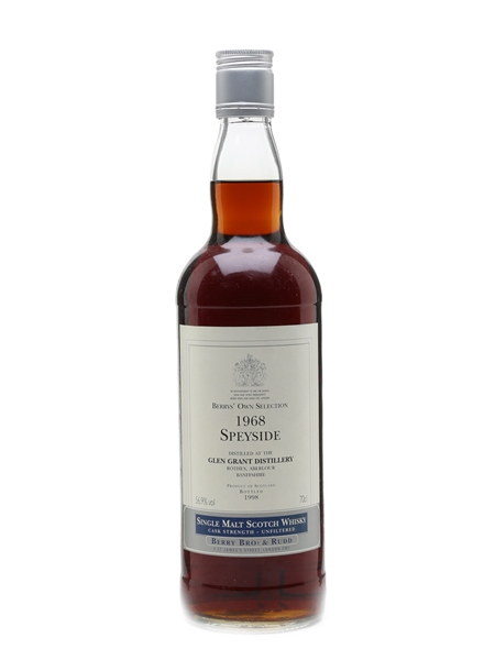 Glen Grant 1968 Bottled 1998 - Berry Bros & Rudd 70cl / 56.9%