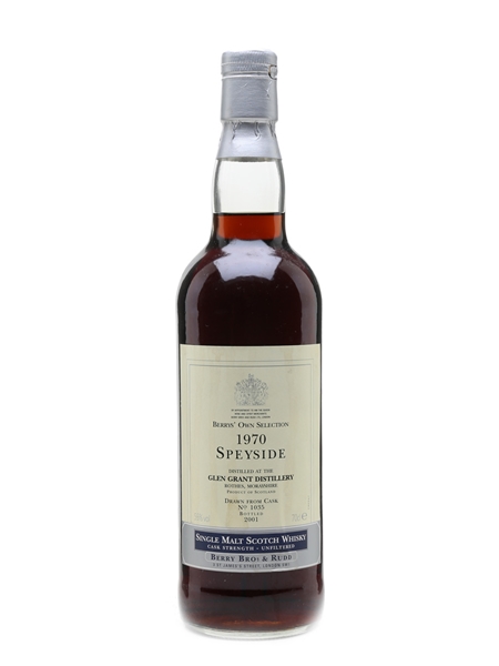 Glen Grant 1970 Bottled 2001 - Berry Bros & Rudd 70cl / 55%