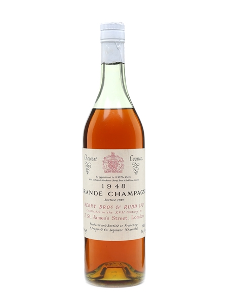 Frapin 1948 Grande Champagne Cognac Bottled 1976 - Berry Bros & Rudd 68cl / 40.5%