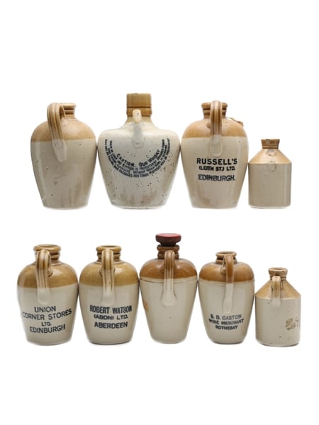 9 x Scotch Whisky Ceramic Miniature 