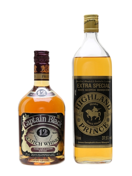 Captain Black & Highland Prince  70cl & 100cl