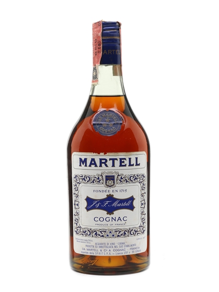 Martell 3 Star Bottled 1960s-1970s - Spirit 75cl / 40%