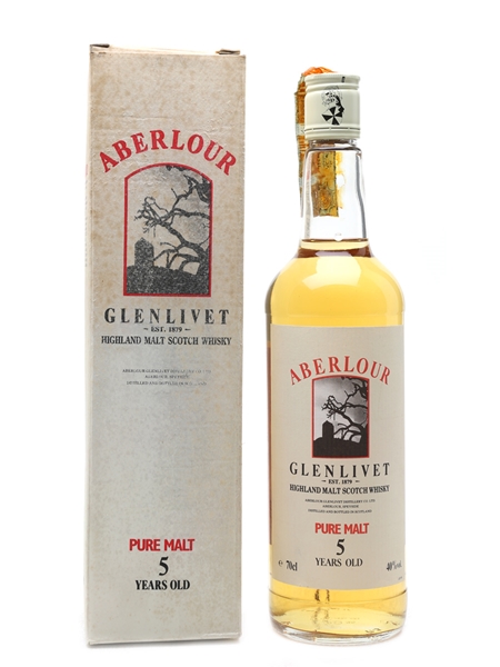 Aberlour Glenlivet 5 Year Old Bottled 1990s - Ramazzotti 70cl / 40%