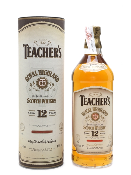 Teacher's Royal Highland 12 Year Old  100cl / 43%