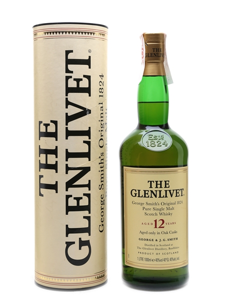 Glenlivet 12 Year Old Bottled 1990s-2000s 100cl / 40%