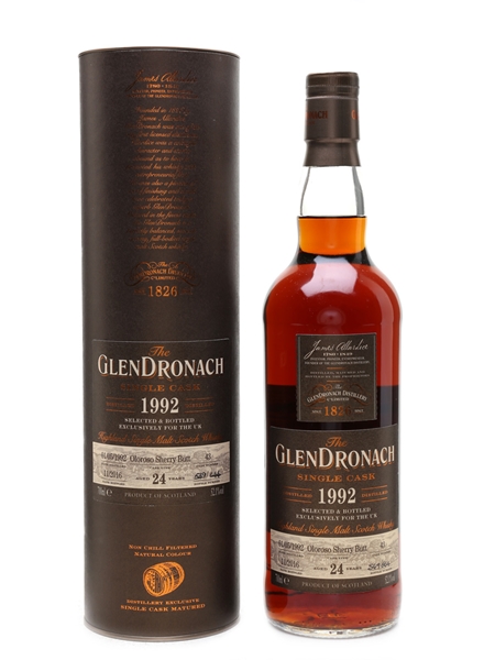 Glendronach 1992 Oloroso Sherry Butt 24 Year Old - UK Exclusive 70cl / 52.1%