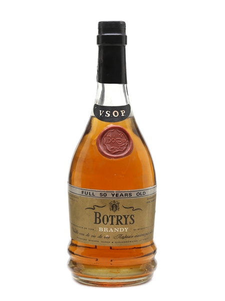 Botrys VSOP 50 Year Old Greek Brandy Bottled 1970s 67cl