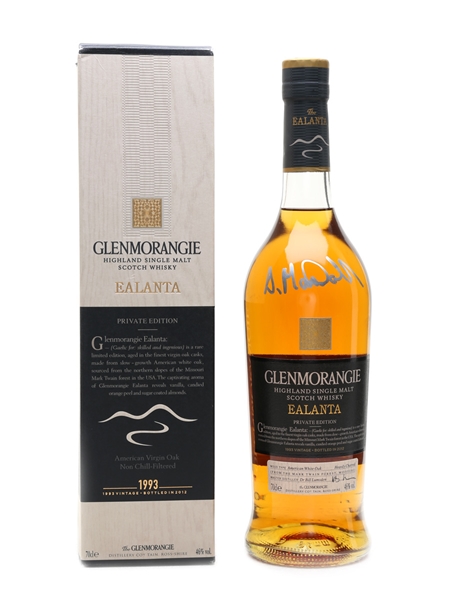 Glenmorangie Ealanta Distilled 1993 - Bottled 2012 70cl / 46%