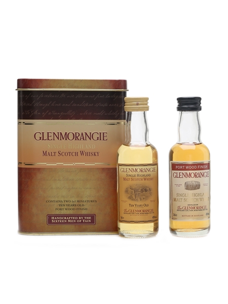 Glenmorangie 10 Year Old & Port Wood Finish Presentation Tin 2 x 5cl