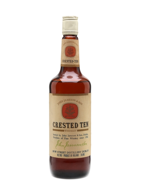 Jameson Crested Ten Bottled 1980s - Bow Street Distillery 75cl / 40%