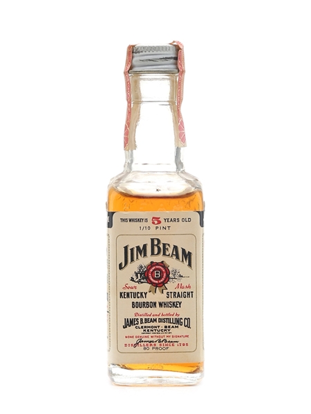 Jim Beam 5 Year Old Bottled 1970s 4.7cl / 40%