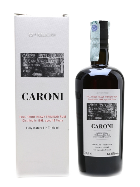 Caroni 1998 Full Proof Heavy Trinidad Rum 16 Year Old - Velier 70cl / 64.5%