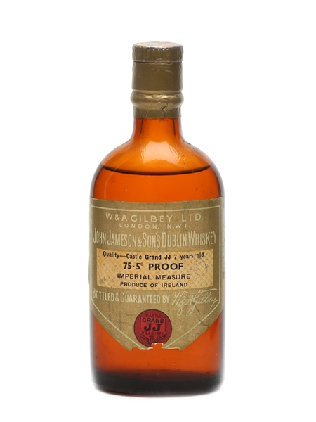 Castle Grand JJ 7 Year Old Bottled 1940s - W & A Gilbey 15cl / 43%