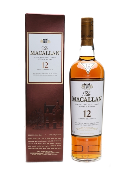 Macallan 12 Year Old Sherry Oak 70cl / 40%