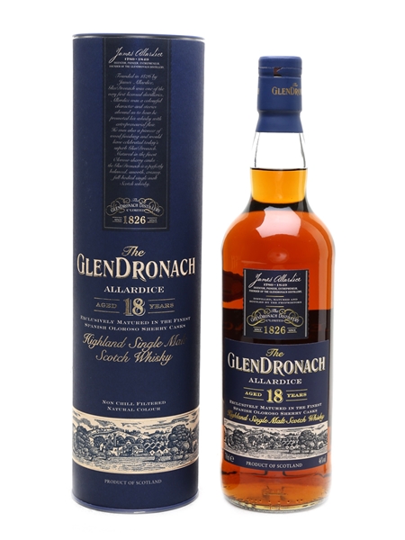 Glendronach 18 Year Old Allardice  70cl / 46%