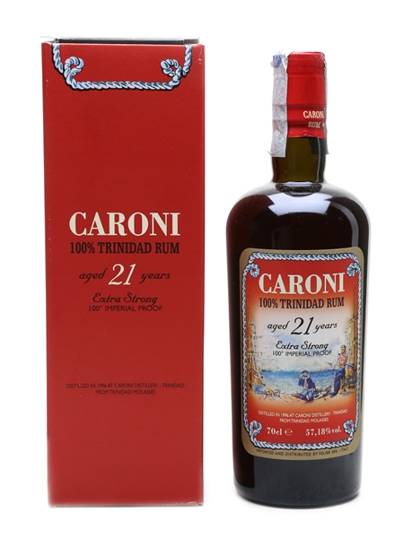 Caroni 1996 21 Year Old Extra Strong Trinidad Rum Bottled 2017 - Velier 70cl / 57.18%