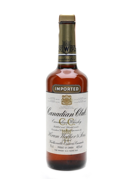 Canadian Club 6 Year Old Bottled 1980s 75cl / 40%