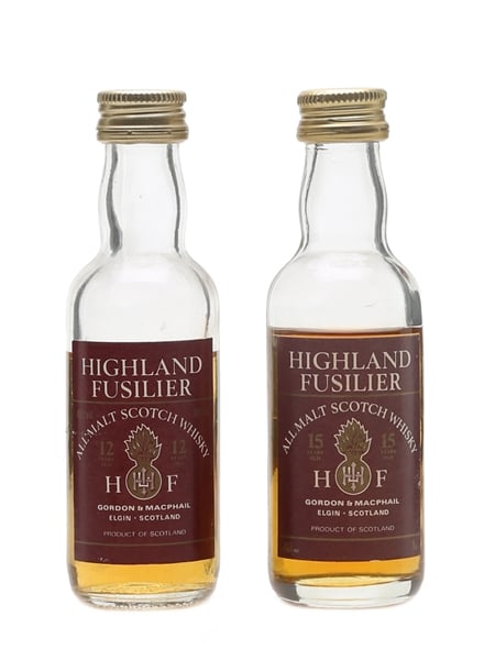 Highland Fusilier 12 Year Old & 15 Year Old Gordon & MacPhail 2 x 5cl / 40%