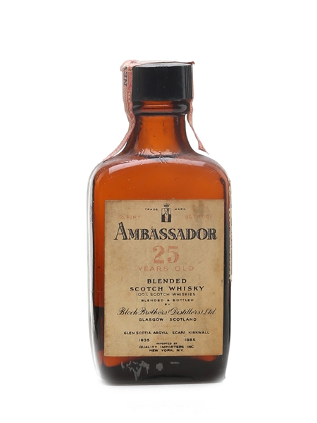 Ambassador 25 Year Old Bottled 1940s - Quality Importers 4.7cl / 43%