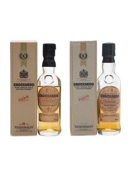 Knockando 1975 & 1976 Justerini & Brooks 2 x 5cl / 43%