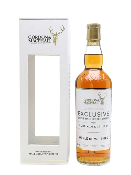 Mortlach 1990 Gordon & MacPhail - World Of Whiskies 70cl