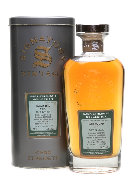 Dallas Dhu 1975 32 Year Old Bottled 2008 - Signatory Vintage 70cl / 48.5%