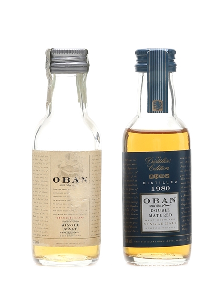 Oban & 1980 Distillers Edition  2 x 5cl