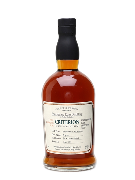 Foursquare Criterion 10 Year Old Bottled 2017 70cl / 56%