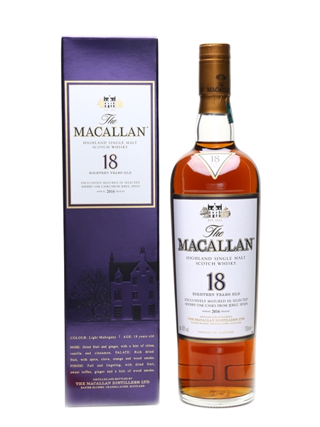 Macallan 18 Year Old Annual 2016 Release 70cl / 43%