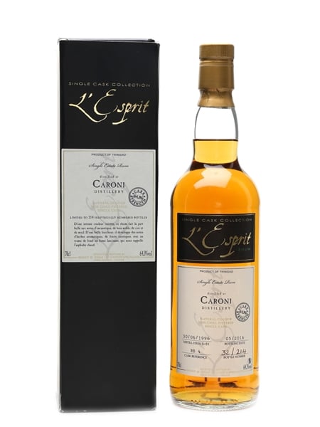 Caroni 1996 Bottled 2016 - L'Esprit Single Cask 70cl / 64.3%