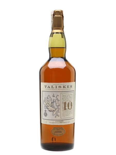 Talisker 10 Year Old Map Label - Bottled 2000s 100cl / 45.8%