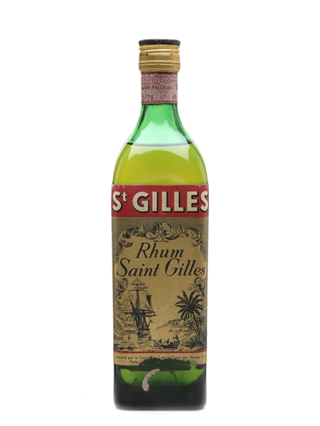 Saint Gilles Rhum Bottled 1960s - Stock 75cl / 45%