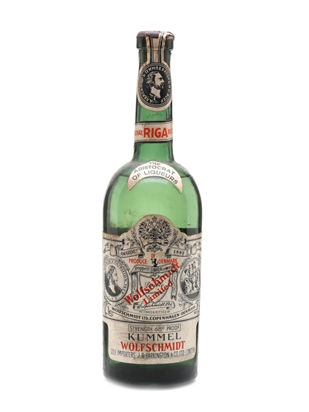 Wolfschmidt Kummel Bottled 1950s - JR Parkington 75cl / 39%