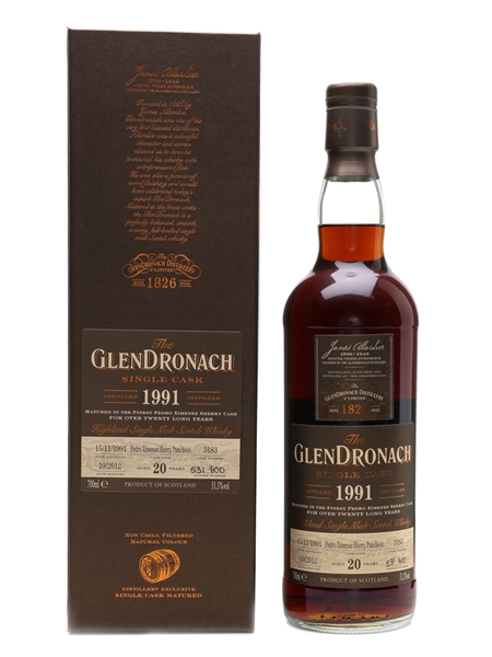 Glendronach 1991 PX Sherry Puncheon 20 Year Old 70cl / 51.3%