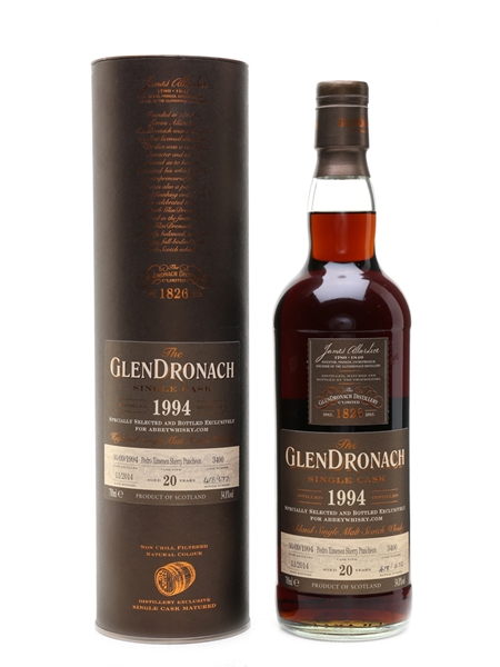 Glendronach 1994 PX Sherry Puncheon 20 Year Old - Abbeywhisky.com 70cl / 54.8%