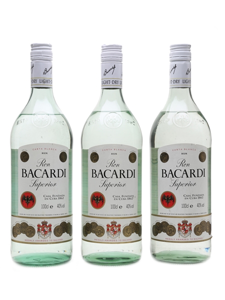 Bacardi Carta Blanca Germany 3 x 100cl / 40%