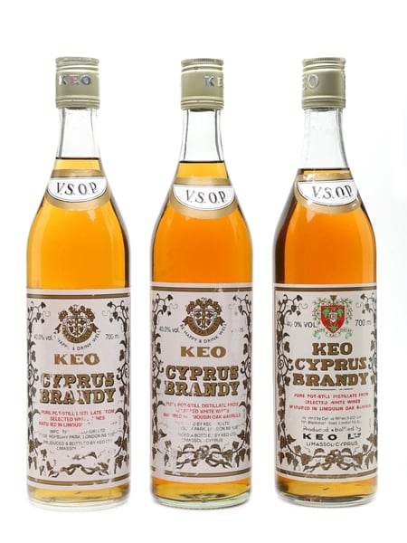 Keo VSOP Cyprus Brandy  3 x 70cl / 40%