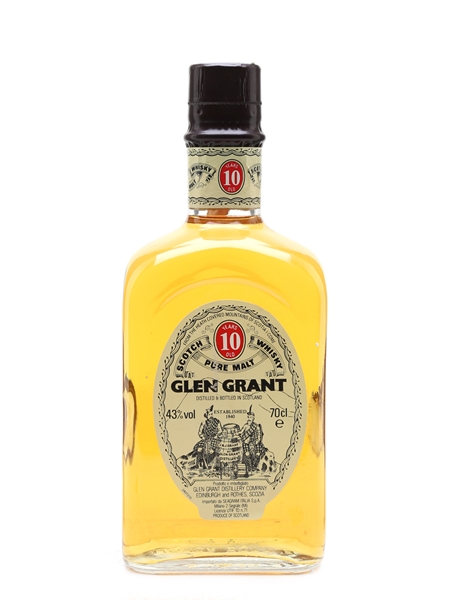 Glen Grant 10 Year Old Bottled 1990s - Seagram Italia 70cl / 43%