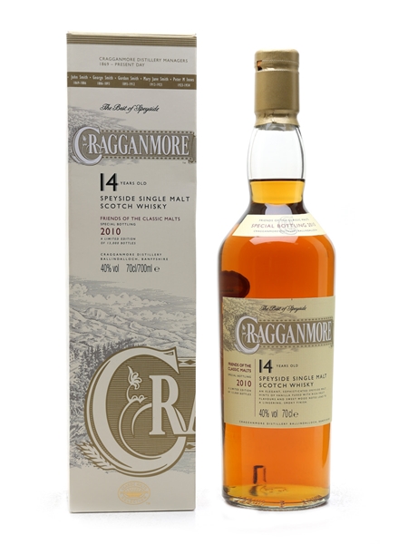 Cragganmore 14 Year Old Friends Of The Classic Malts 2010 70cl / 40%