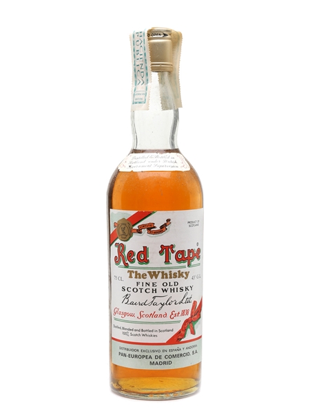 Red Tape Bottled 1970s - Pan-Europea 75cl / 43%