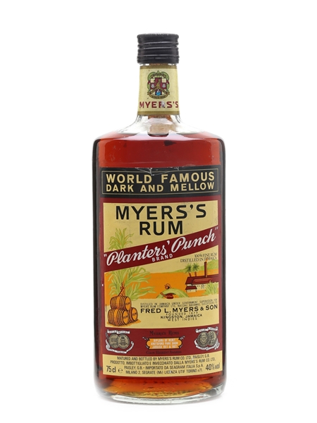 Myers's Planters' Punch Rum Bottled 1980s - Seagram Italia 75cl / 40%